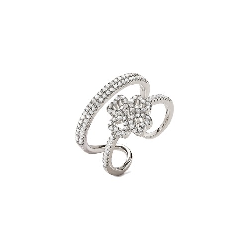 Folli Follie Four leaf clover ring size 56 - 5045.6759