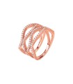 Folli Follie Essential Wave rose ring size 54 - 5045.6682