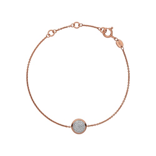 Links of London Rose Gold Diamond Pave Bracelet - 5010.2845