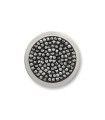 Mi Moneda small black diamond steel cubiz zirnonian disc - DD-30-S