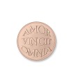 Mi Moneda 925 silver rose gold plated disc - MON-AMO-03-S