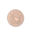 Mi Moneda 925 silver rose gold plated disc - MON-AMO-03-S