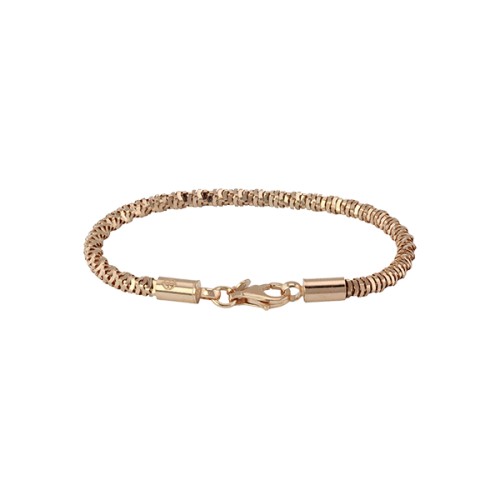 Mi Moneda gusto silver rose gold plated bracelet - BRA-03-GU-00