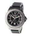 Folli Follie glow cz steel ceramic quartz watch - WF6A067BDK