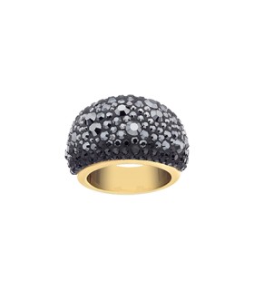 Swarovski Jewellery mini black and gold chic ring 52 - 1181447