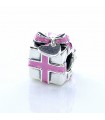 Pandora moments 925 sterling silver pink gift box enamel charm - 791132EN24