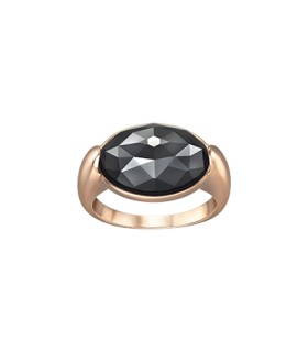 Swarovski Jewellery vanilla jet hematite ring 52 - 5025211