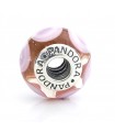 Pandora moments 925 sterling silver pink spot murano charm - 790911