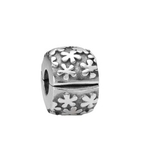 Pandora moments 925 sterling silver flower burst clip charm - 790533