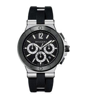 Diagono 42 mm chrono rubber automatic watch - DG42BSCVDCH - 101992