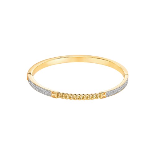 Swarovski Fiction Bangle Yellow Gold Plated Size S - 5271301
