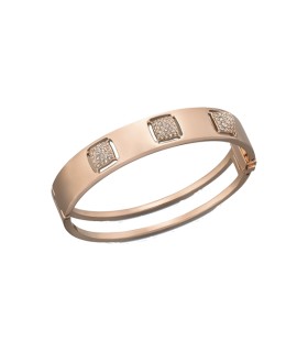 Swarovski Rose Gold Plated Tactic Bangle - 1179788
