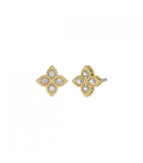 Roberto Coin Princess Flower Diamonds earrings 18Y - ADR777EA0641