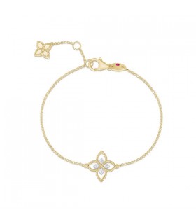 Roberto Coin Princess Flower 18Y diamond bracelet - ADR777BR2666