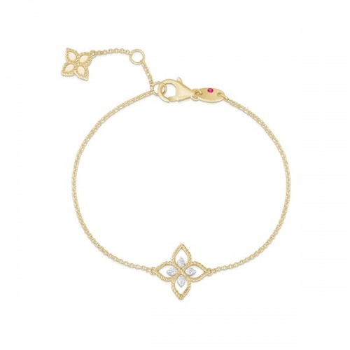 Roberto Coin Princess Flower 18Y diamond bracelet - ADR777BR2666