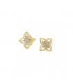 Roberto Coin Princess Flower 18Y diamond earrigs - ADR777EA2666