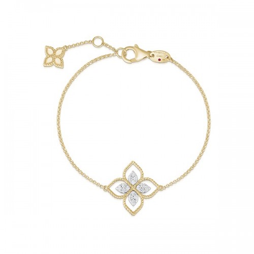 Roberto Coin Princess Flower 18Y diamond bracelet - ADR777BR2665
