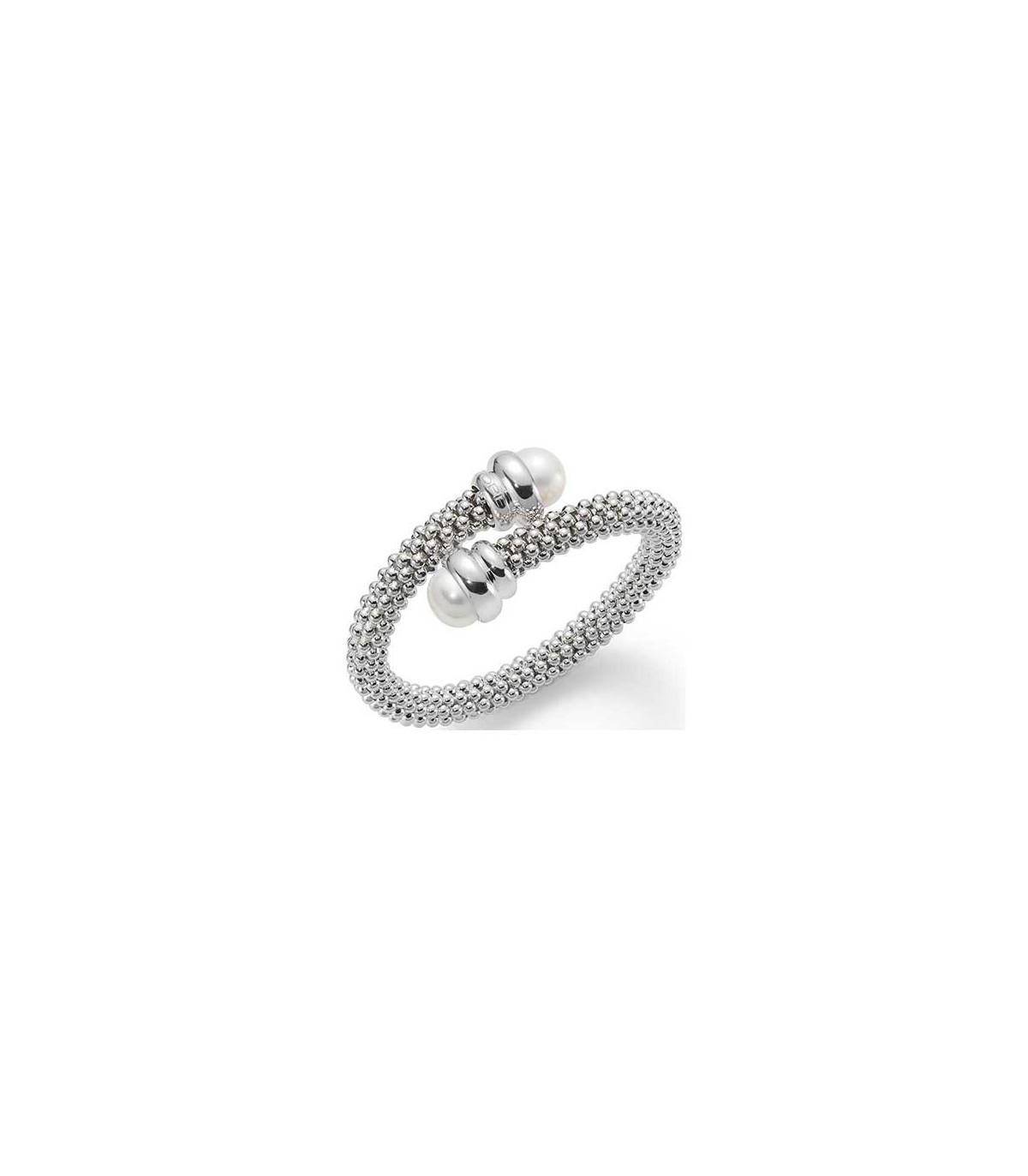 Fope Cross silver bracelet with pearls 550AG INC PRL