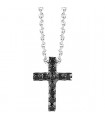 Chimento Black Cross pendant with chain - 1G03706BN5450