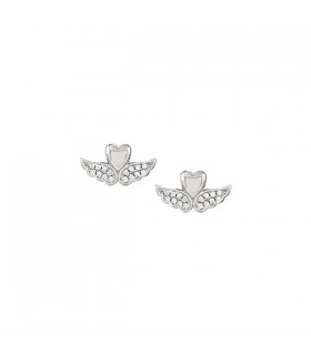 Nomination Sweetrock silver winged heart earrings - 148024 068