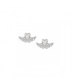 Nomination Sweetrock silver winged heart earrings - 148024 068