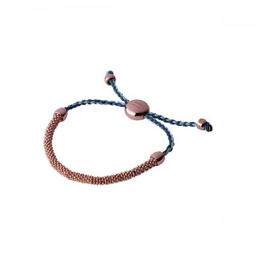 Links of London Effervescence XS cord blue RGP bracelet - 5010.2339