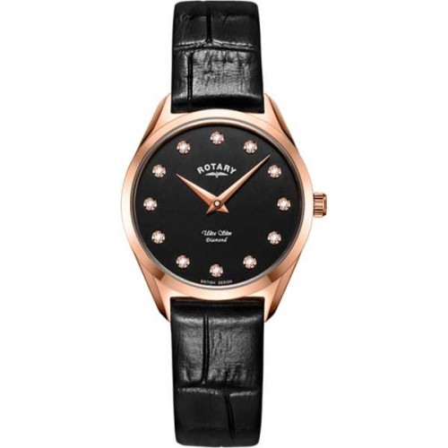 Rotary Ultra Slim diamond Quartz watch 27mm - LS08014/04/D