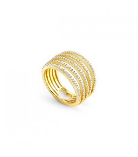 Nomination Lovelight white cz yellow gold ring - 149702 014 006