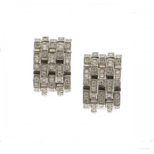 Chimento diamond Row Panther earrings - 1O00247BB5000