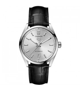 Tag Heuer Carrera silver face leather 39MM - WBN2111.FC6505