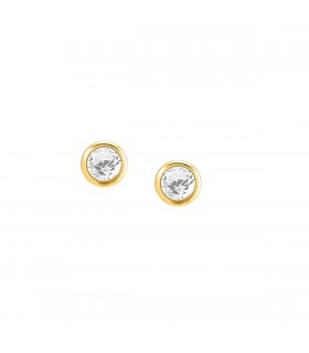 Nomination BELLA wht cz ygp stud earrings - 146688 012
