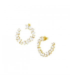 Nomination Colour Wave yellow gold plated earrings - 149803 014