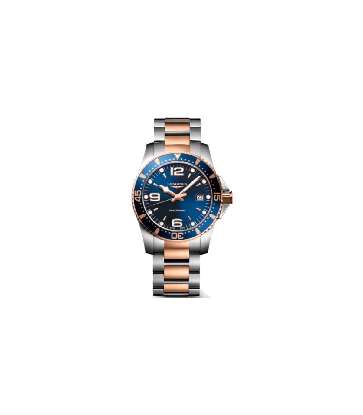 Longines Hydroconquest two tone Quartz watch 41mm L3.740.3.98.7