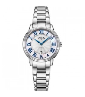 Rotary Cambridge white steel quartz watch 30mm - LB05425/07