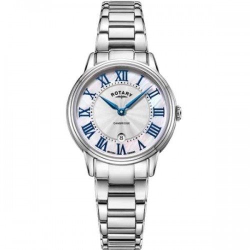 Rotary Cambridge white steel quartz watch 30mm - LB05425/07