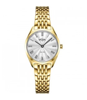 Rotary Ultra Slim gold plated Quartz watch 27mm - LB08013/01