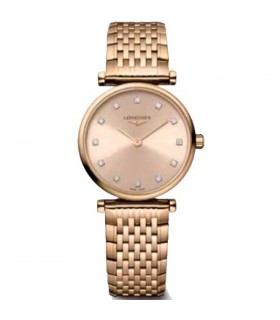Longines La Grande Classique rose diamond Quartz watch 24mm - L4.209.1.90.8
