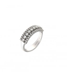 Mirco Visconti 3 row diamond ring 0.63ct - HN65/20