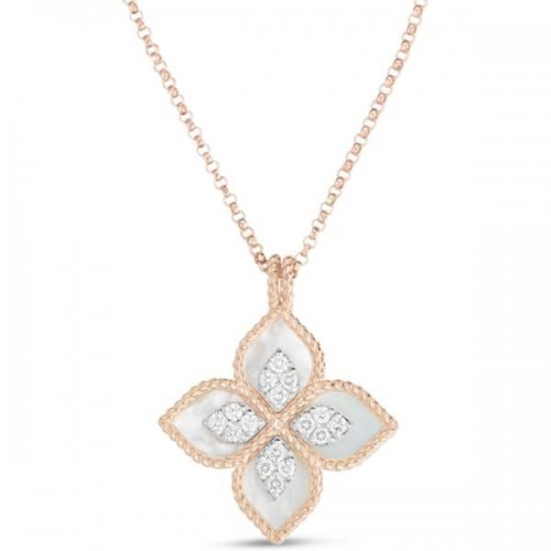 Roberto Coin Princess Flower Rose gold pendant - ADV888CL1837