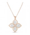 Roberto Coin Princess Flower Rose gold pendant - ADV888CL1837