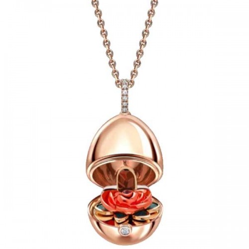 Fabergé Essence 18R Ruby Set Surprise Locket - 3545