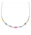 Nomination Color Wave silver and cz necklace - 149845 010