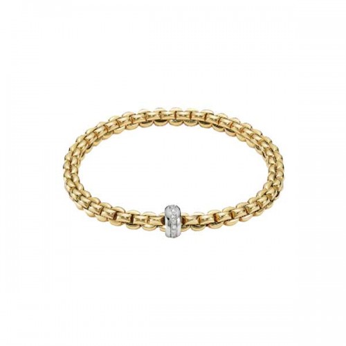 Fope Flex'it Olly 18ct gold diamonds bracelet - 721B BBRM