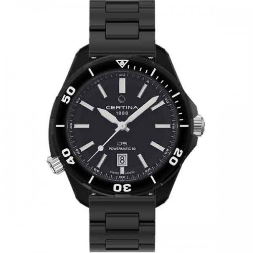 Certina DS+ black automatic watch 43.4mm - C041.407.39.051.00
