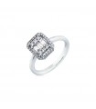 Mirco Visconti Baguette/round diamond square shape ring 0.48ct - ABA1315/20
