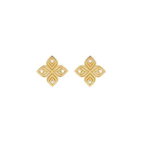 Roberto Coin Arabesque Flower diamond earrings - ADR777EA3571