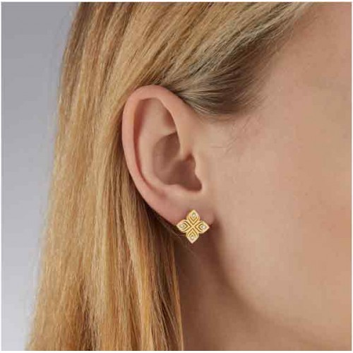Roberto Coin Arabesque Flower diamond earrings - ADR777EA3571