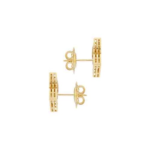 Roberto Coin Arabesque Flower diamond earrings - ADR777EA3571