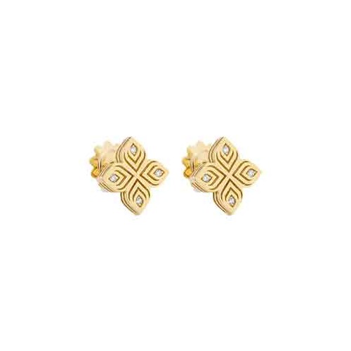 Roberto Coin Arabesque Flower diamond earrings - ADR777EA3571
