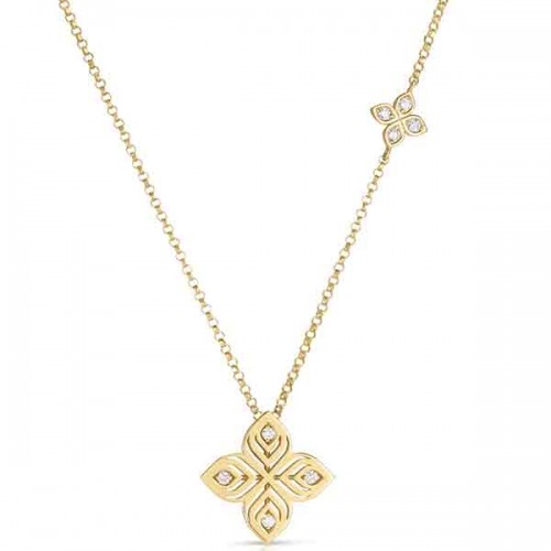 Roberto Coin Arabesque Flower diamond pendant - ADR777CL3571